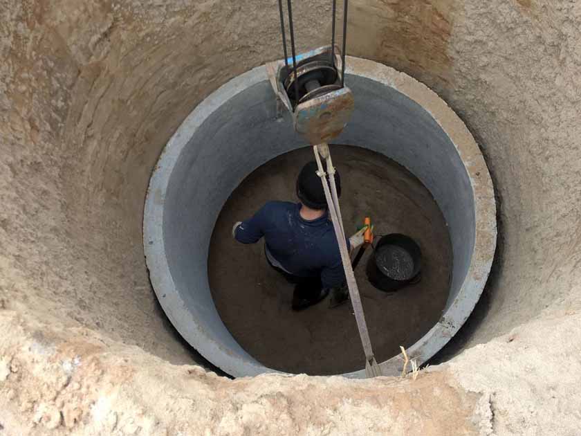 Монтаж ЖБ колец